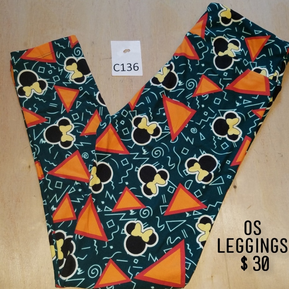 LuLaRoe Disney One Size Leggings NEW! Mini mouse